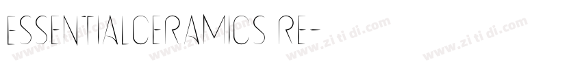 EssentialCeramics Re字体转换